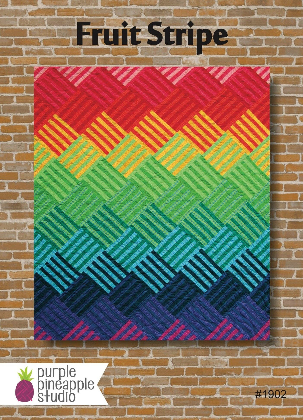Purple Pineapple Studio - Fruit Stripe Pattern