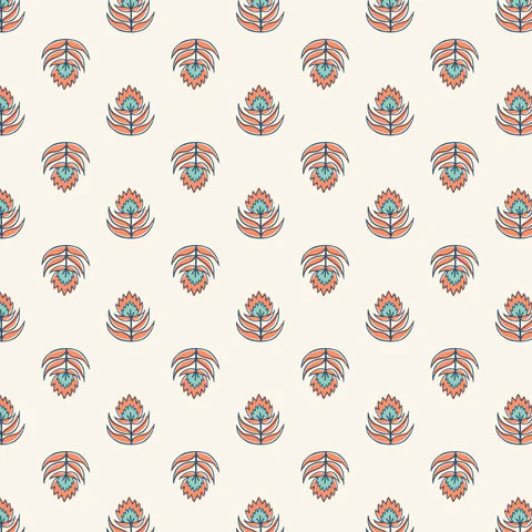 Jaipur - Block Print Blooms - Natural