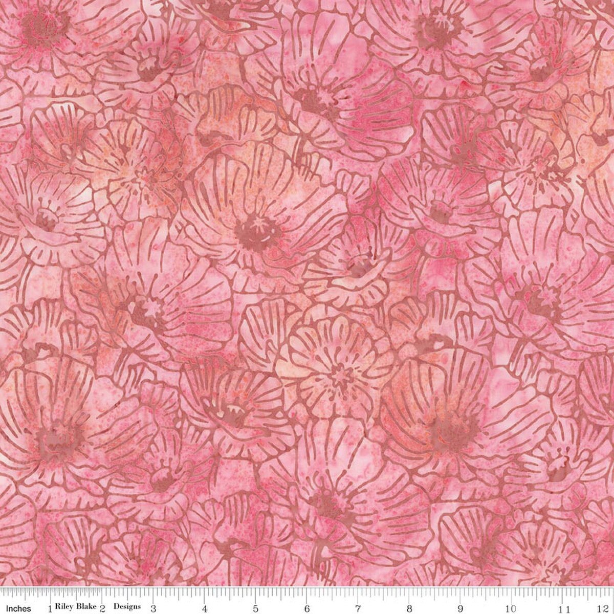 Riley Blake - Batiks - Poppy Seeds Strawberry Shortcake