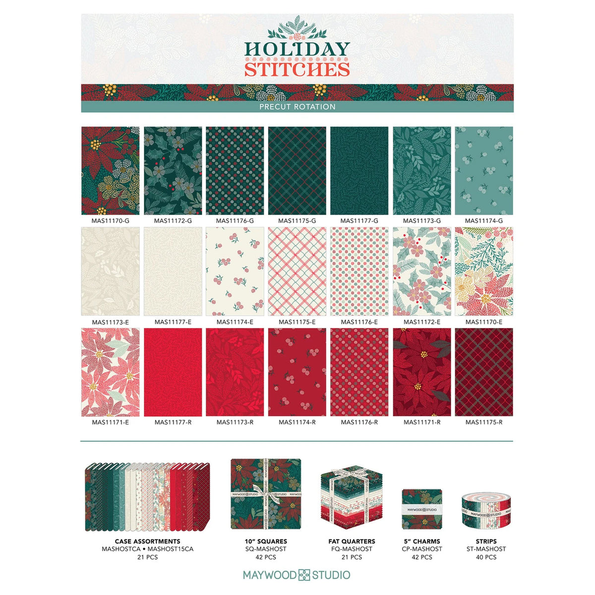 P & B Textiles - 5インチ x 5インチ プリカット チャームパック - Golden Hour - Courtney Morgenstern作