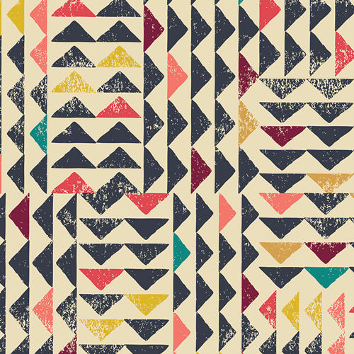 Art Gallery Fabrics - Indie Folk Knit - Trojkat Sunrise - by Pat Bravo