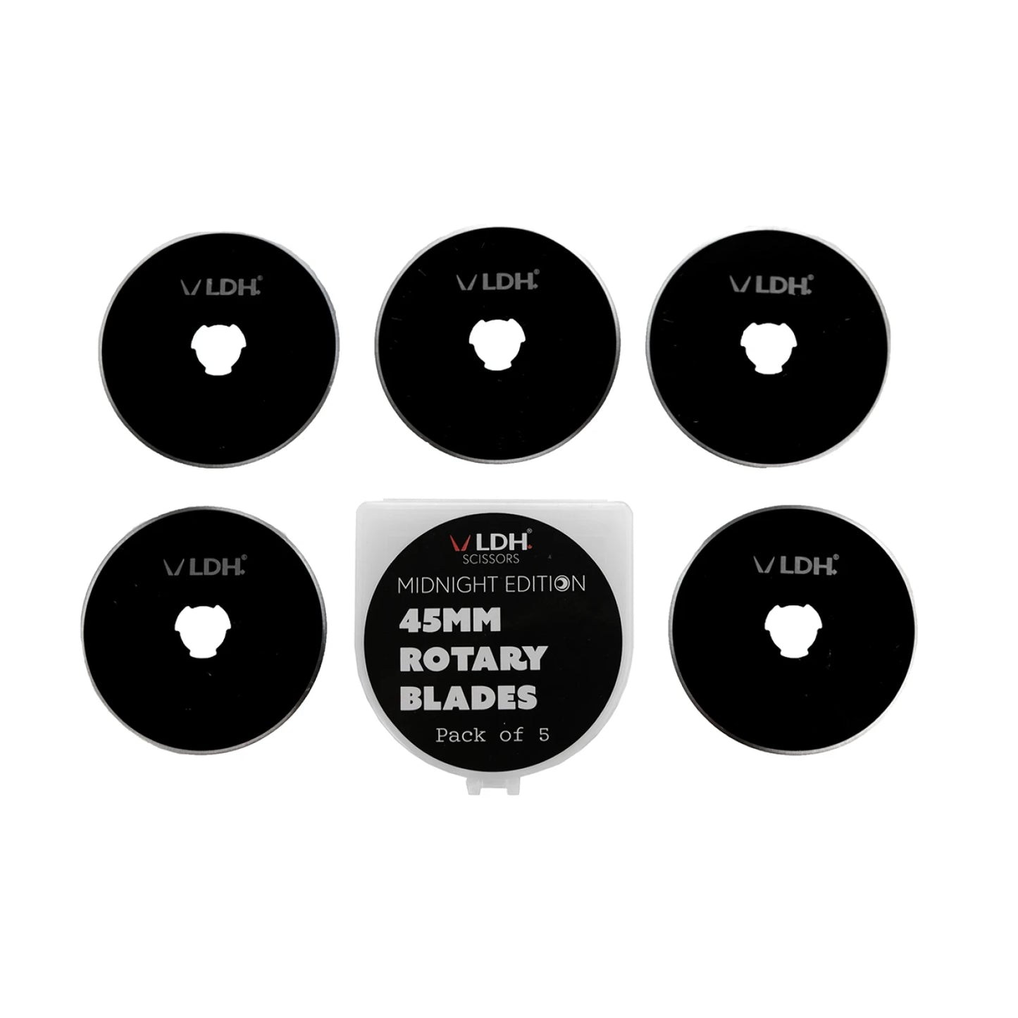 LDH Scissors - 45mm Midnight Edition Rotary Blade 5pk