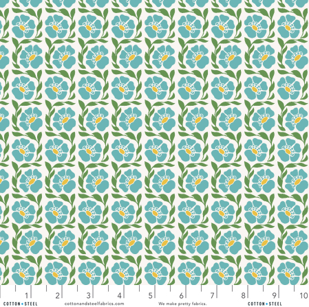 Sweet Floral Scent - Fragrant - Blue Fabric