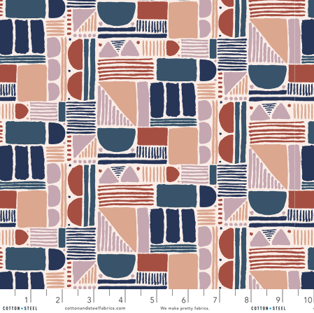 Feel the Void - Shape Study - Sunset Fabric