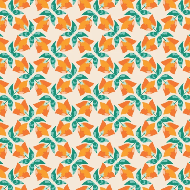 Felicity Fabrics - Fresh Morning Medley - Floral Geometry - by Joanna Plucknett