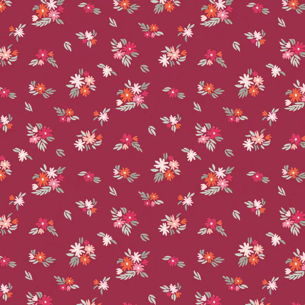 Camelot Fabrics - 5"X5" Precut Charm Pack - Blooming Hearts- by Gabrielle Neil