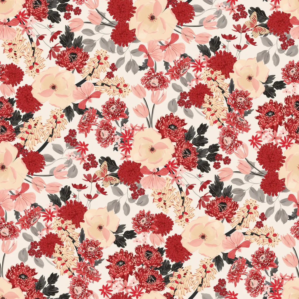 Camelot Fabrics - 5"X5" Precut Charm Pack - Blooms & Bows - by Gabrielle Neil