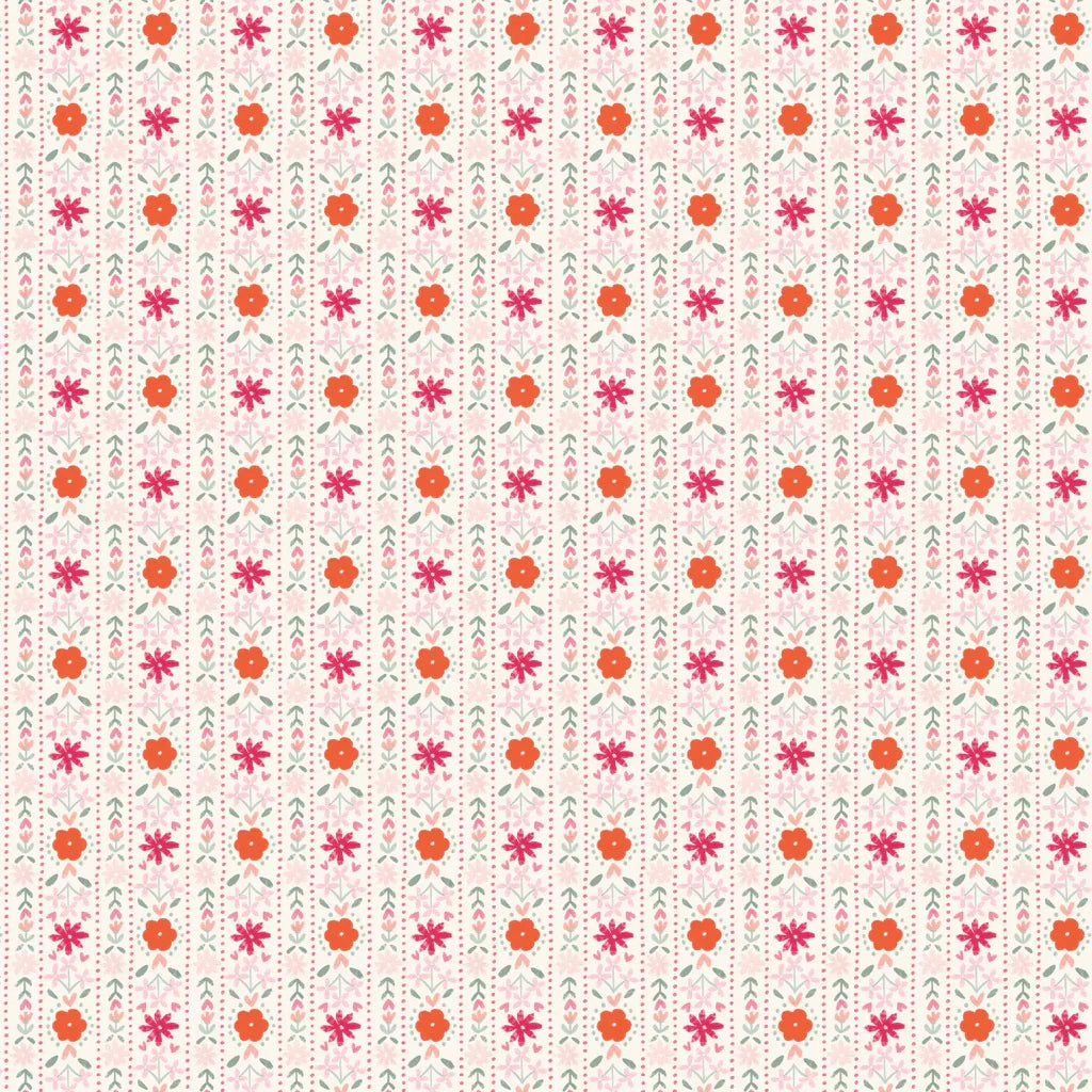 Camelot Fabrics - 5"X5" Precut Charm Pack - Blooming Hearts- by Gabrielle Neil