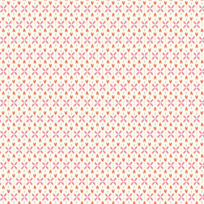 Camelot Fabrics - 5"X5" Precut Charm Pack - Blooming Hearts- by Gabrielle Neil