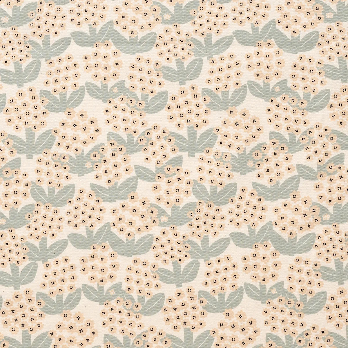 Kokka - Linnea Blooming Day - Cotton Oxford - White