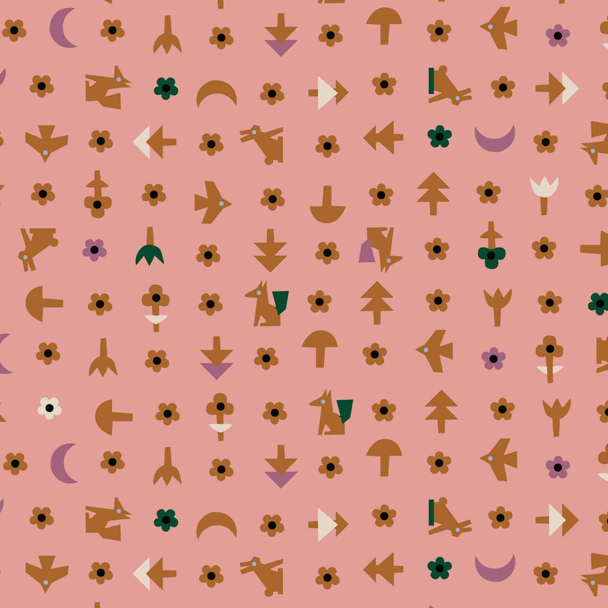 Riley Blake - Batiks - Pájaros de patio trasero Razzmic Berry
