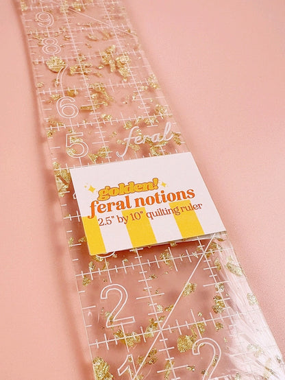 Feral Notions - 2.5インチ × 10インチ キルティング定規