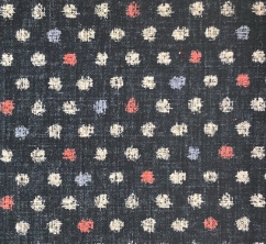Morikiku - Colorful Dots - Navy Dobby