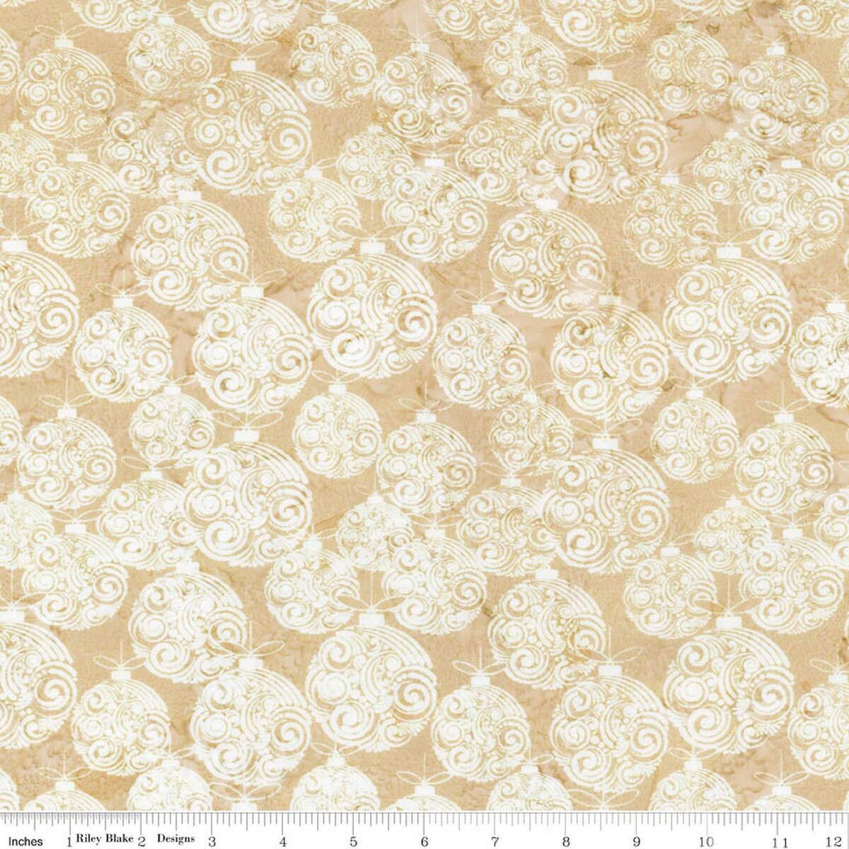 Riley Blake - Batiks - Express Yourself! Holiday Sparkle Parmesan