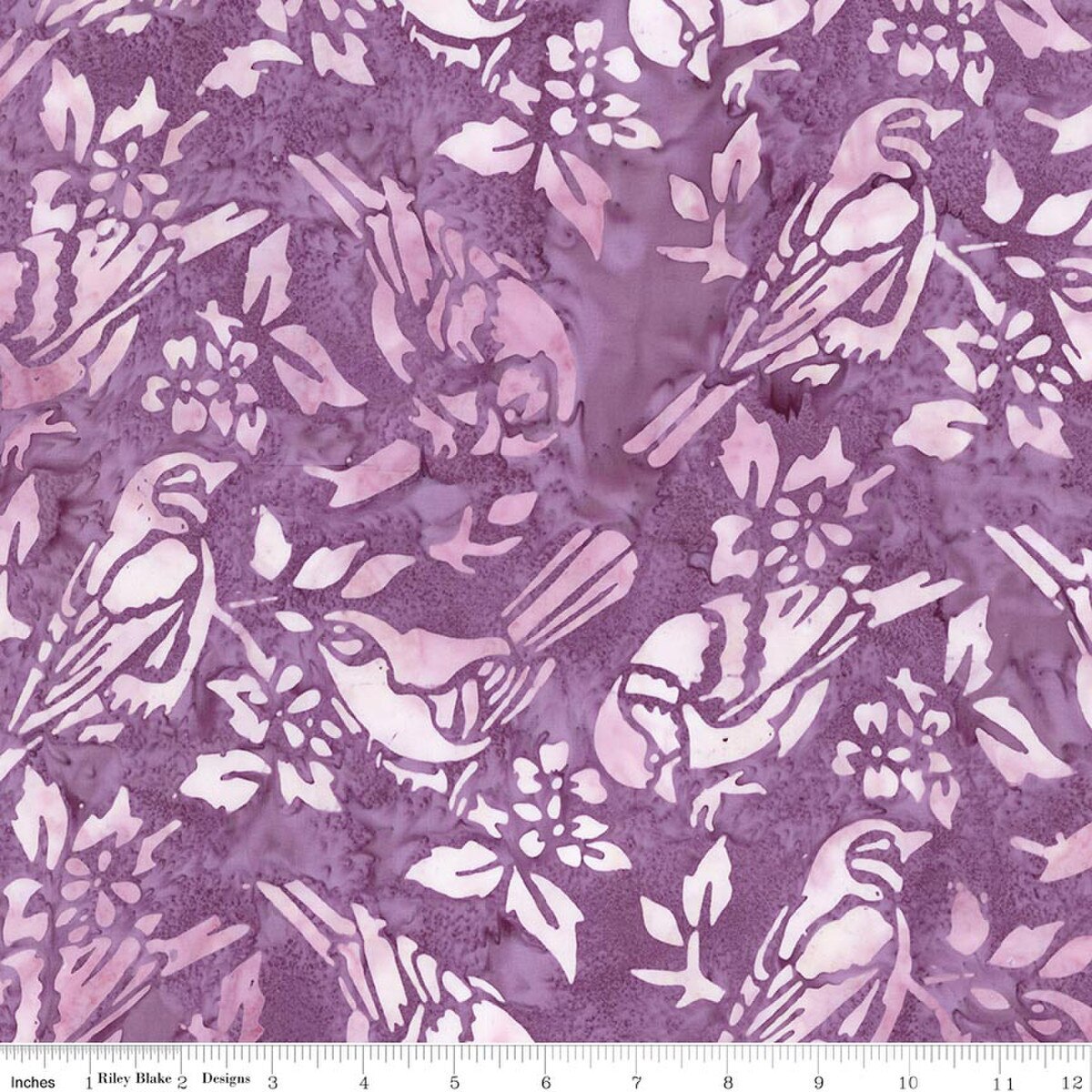 Riley Blake - Batiks - Backyard Birds Razzmic Berry