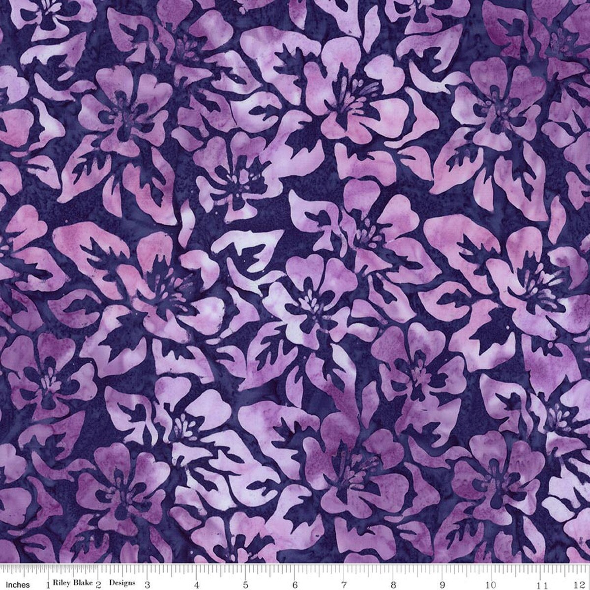 Riley Blake - Batiks - Backyard Birds Purple Haze