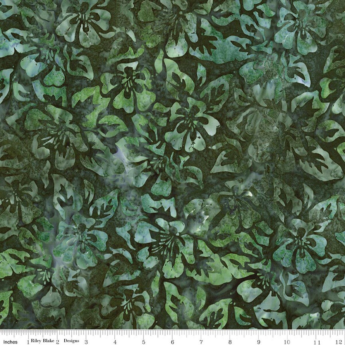 Riley Blake - Batiks - Backyard Birds Grass