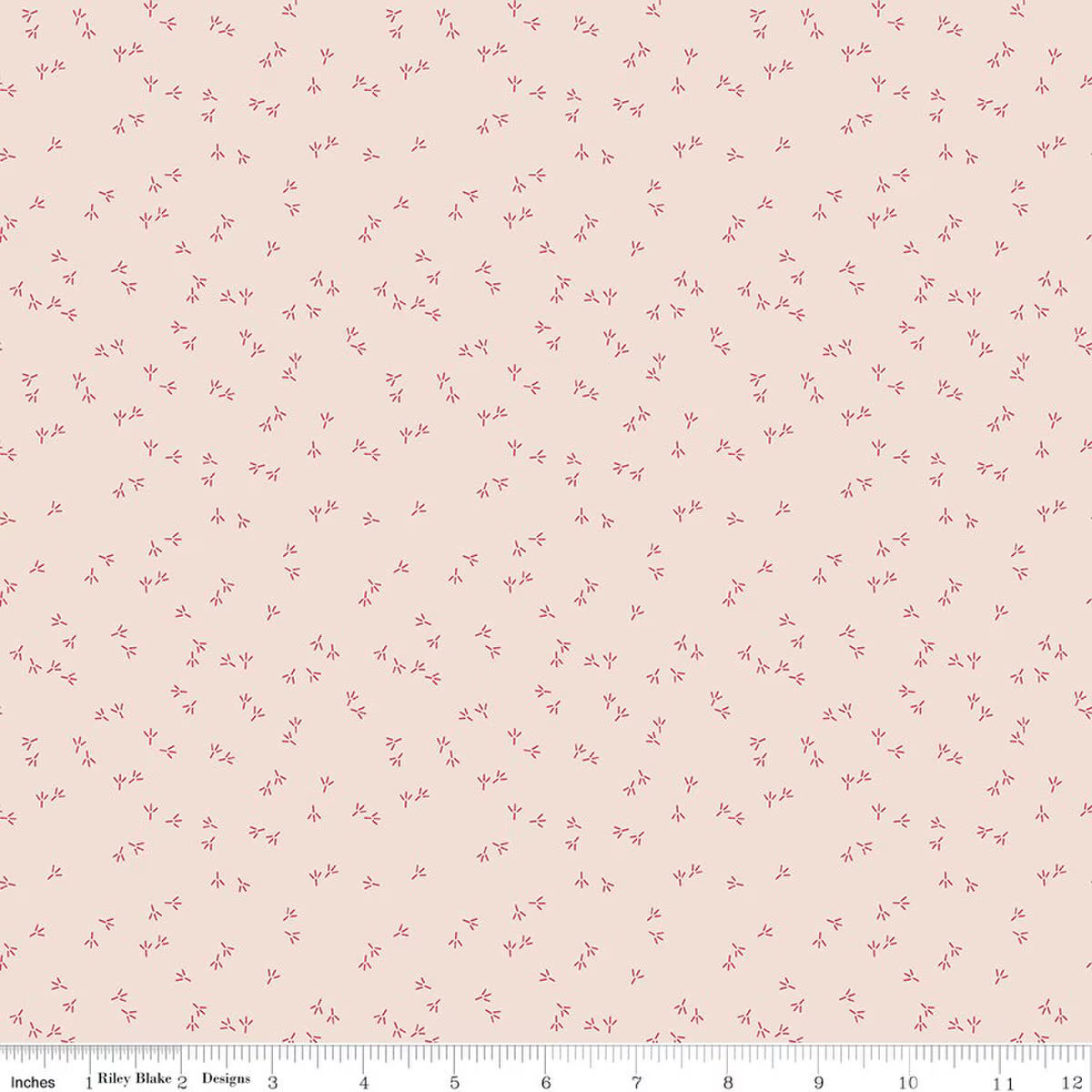 Farmer's Daughter Chicken Tracks Background Tea Rose