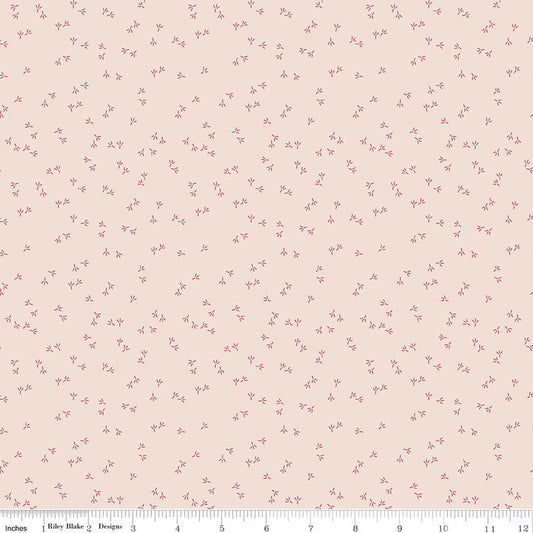 Farmer's Daughter Chicken Tracks Background Tea Rose