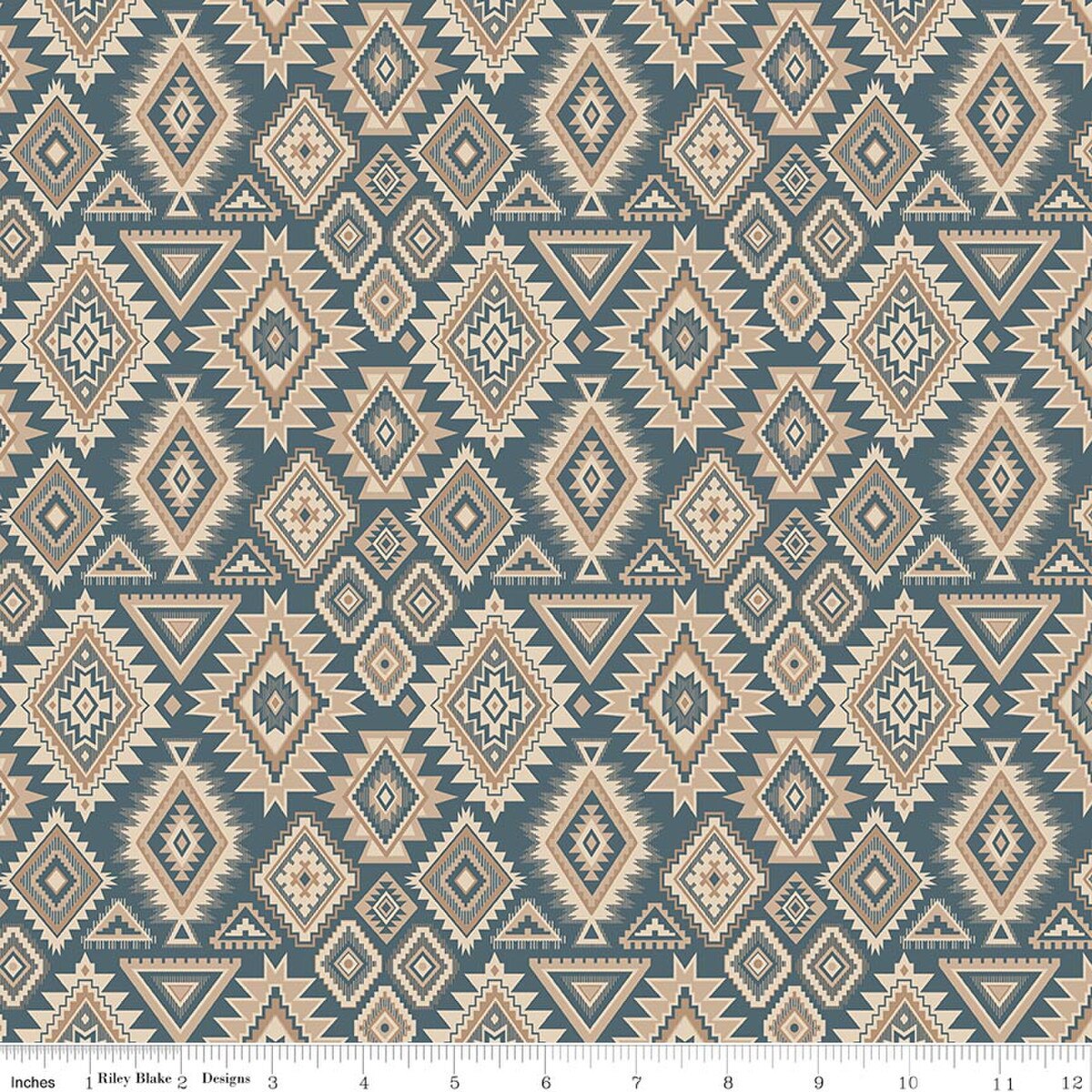 Secret Garden - Whispering Pines - Geometric Blue