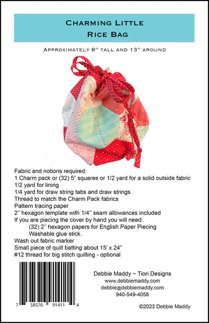 Calico Carriage - Charming Little Rice Bag Pattern - by Debbie Maddy