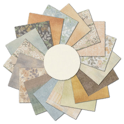 P & B Textiles - 5"x5" Precut Charm Pack - Golden Hour - by Courtney Morgenstern