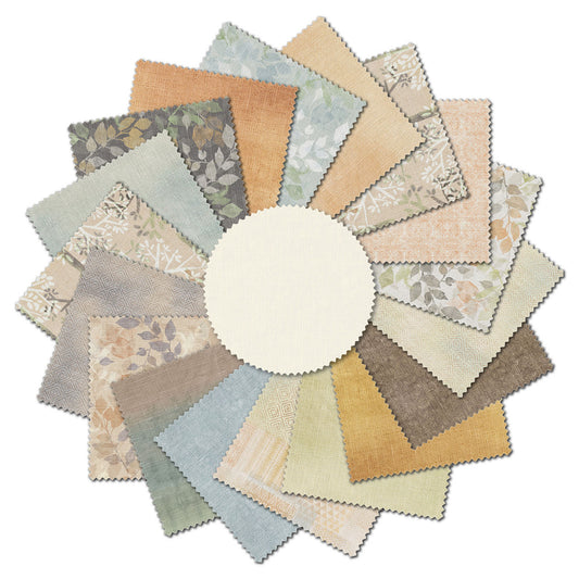 P & B Textiles - 5"x5" Precut Charm Pack - Golden Hour - by Courtney Morgenstern