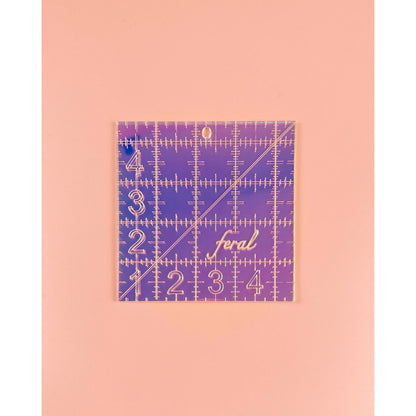 Feral Notions - Iridescent Quilting Ruler - Designed by Caitlin Bentley