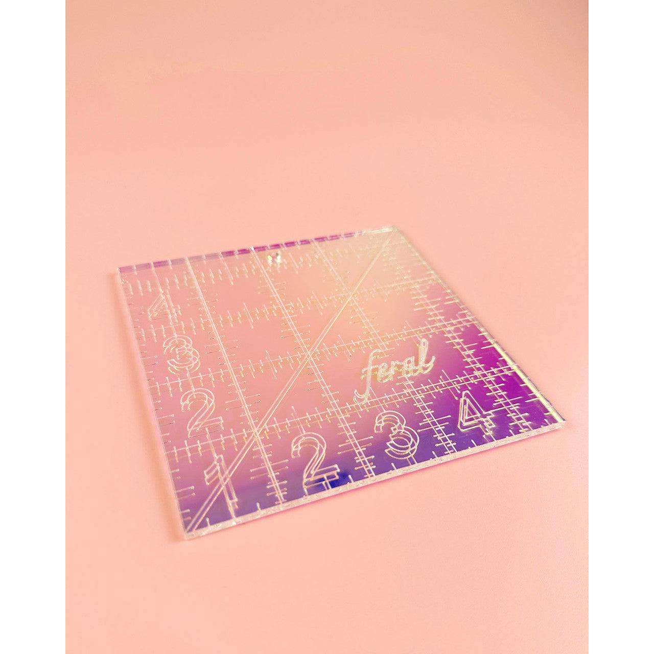 Feral Notions - Iridescent Quilting Ruler - Designed by Caitlin Bentley