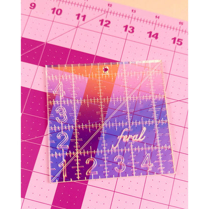 Feral Notions - Iridescent Quilting Ruler - Designed by Caitlin Bentley