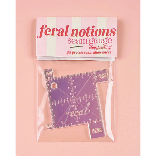 Feral Notions - Iridescent Seam Gauge - Designed by Caitlin Bentley