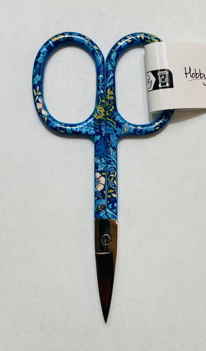Hobby Gift Create - 3.6" Embroidery Scissors - Bee, Floral Woodblock, & Bird
