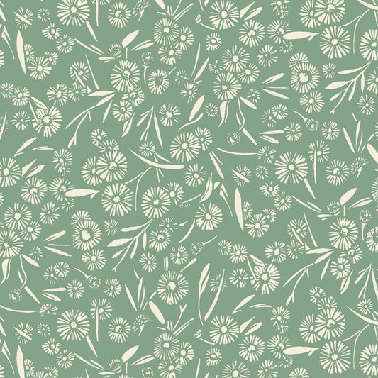 Maywood Studio - Cottage Flowers - Daisy - Green - by Susie Hetherington