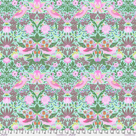 Kaffe x Morris & Co. - Strawberry Thief - Aqua