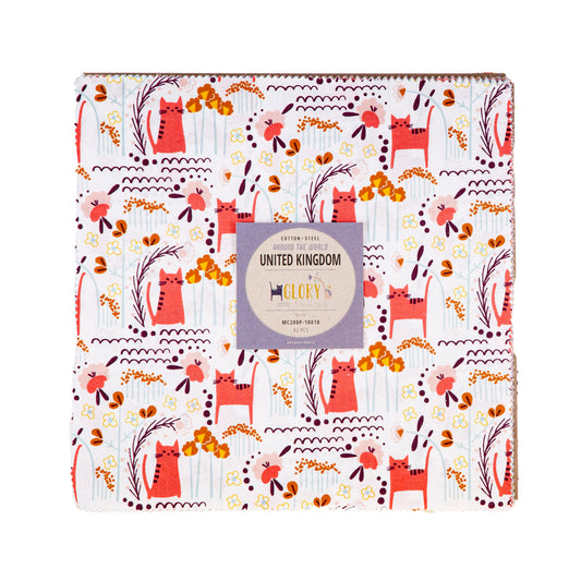 Cotton + Steel - 10"X10" Precut Layer Cake - Glory - by Megan Carter