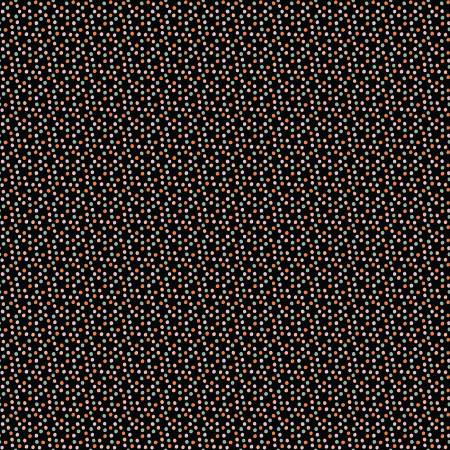 Poppie Cotton - Black Sugar Dots - Halloween - by Elea Lutz