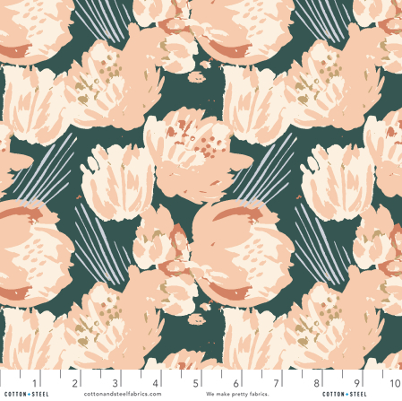 Arroyo Sol - Cactus Flower - Fig Fabric