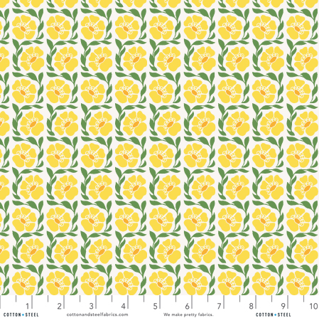 Sweet Floral Scent - Fragrant - Yellow Fabric