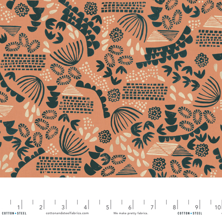 Homestead - Planting - Peach Unbleached Fabric