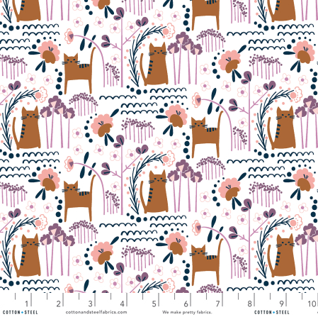 Glory - Elsies Cat - Sunset Fabric
