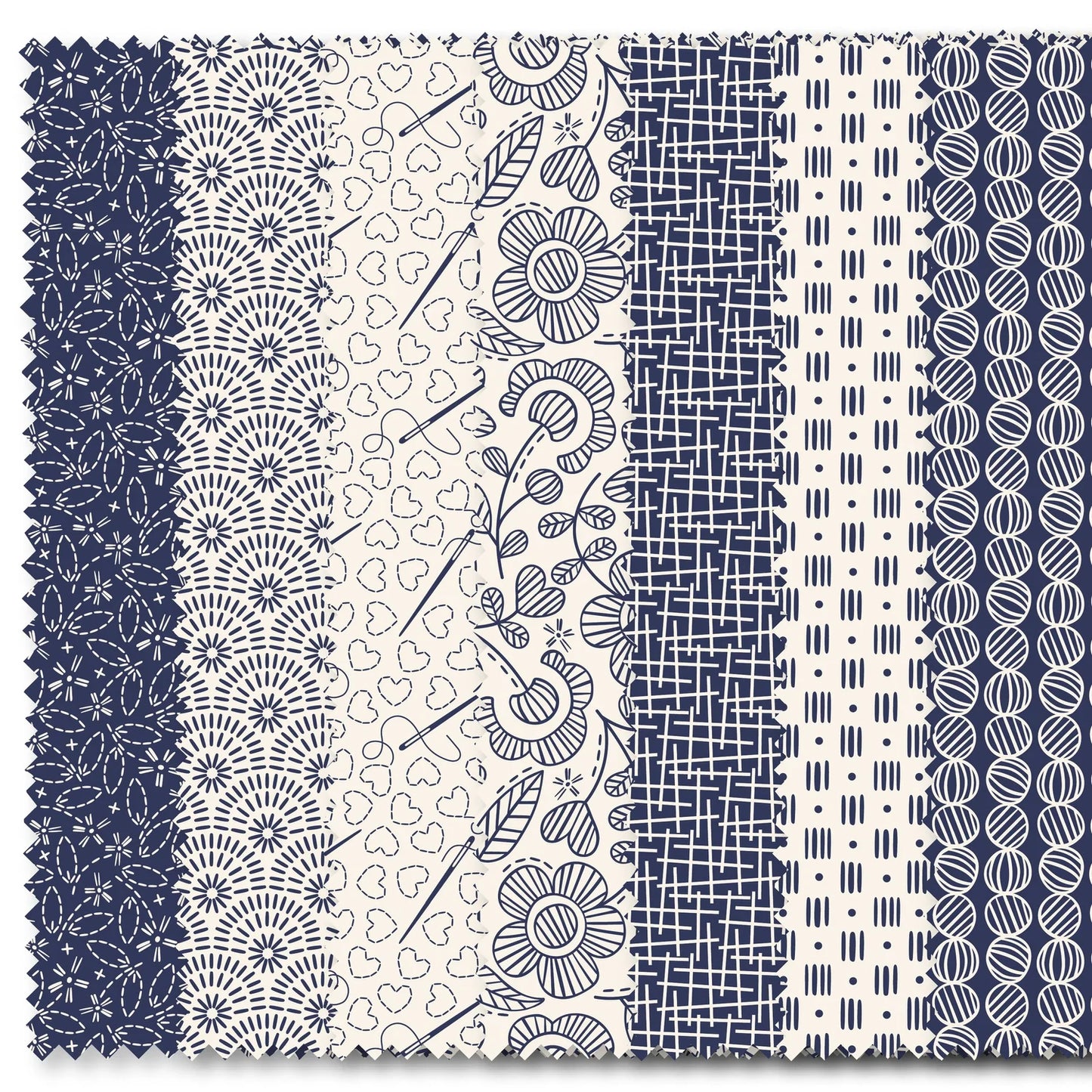 Cloud 9 - 5"x5" Precut Layer Cake - Felicity - Sewn With Love - Biggies