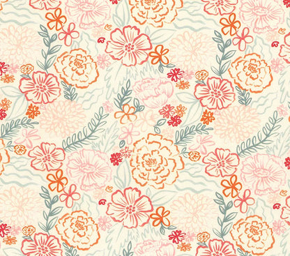 Camelot Fabrics - 5"X5" Precut Charm Pack - Blooming Hearts- by Gabrielle Neil