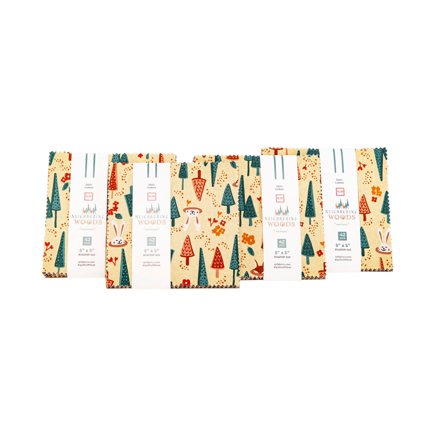 Cotton + Steel - 5"X5" Precut Charm Pack - Neighboring Woods