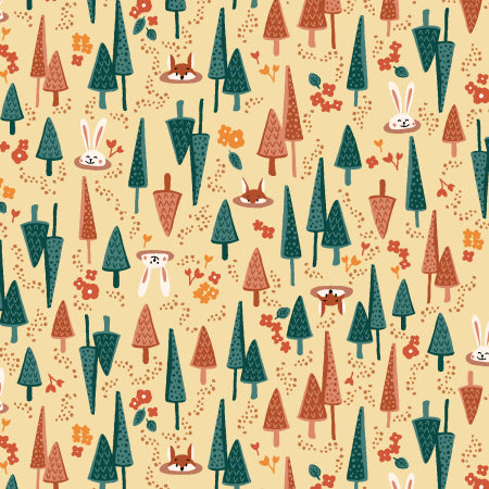 Cotton + Steel - 5"X5" Precut Charm Pack - Neighboring Woods